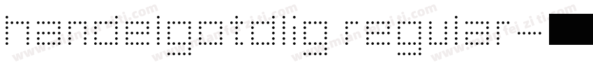 handelgotdlig regular字体转换